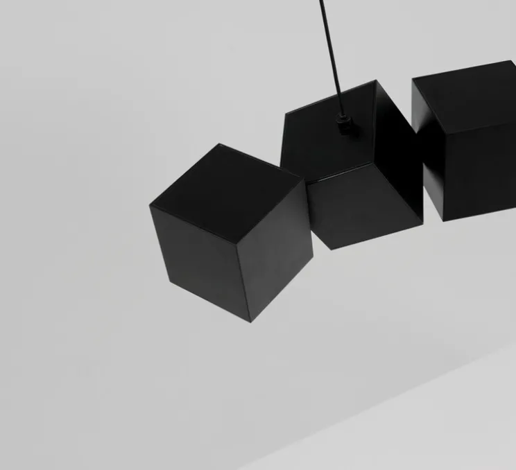 Suspension, Blockchain 29, noir, 3000K, L317,5cm, H13,4cm - Oblure