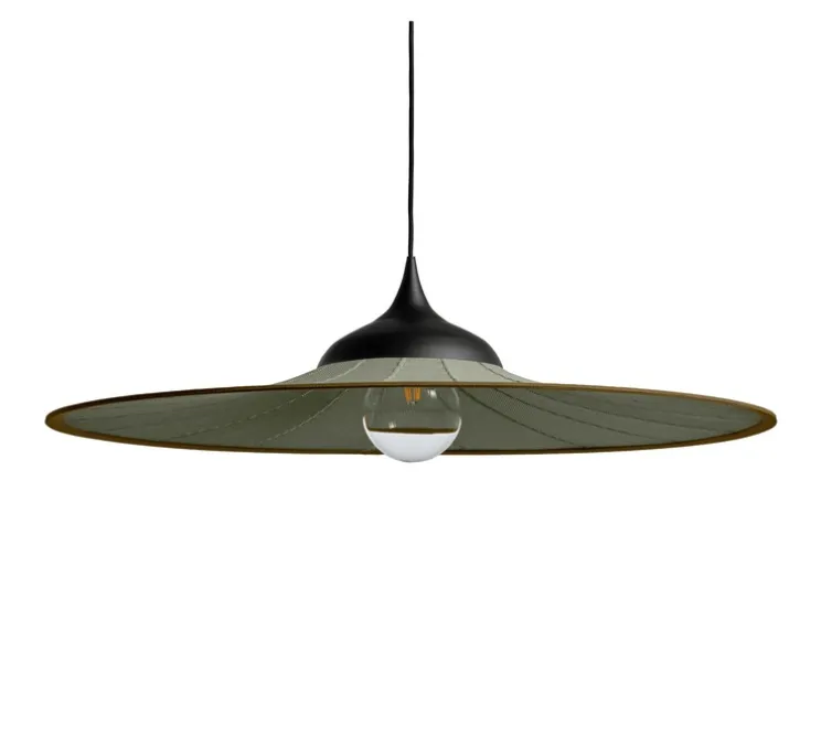Suspension, Bloom, vert olive, Ø90cm, H14cm - Easy Light by Carpyen