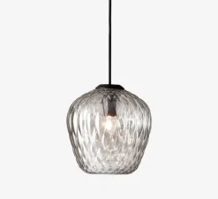 Suspension, Blown SW4, verre transparent, chrome, Ø23cm, H23cm - Andtradition