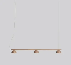 Suspension, Blush Rail 3, beige chaud, LED, dim, 3000k, 3300lm, L90cm, H7,5cm - Northern