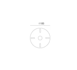 Suspension, Bolt Ceiling 2 arm Underfit, gris, L22cm, H96cm - Tonone