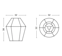 Suspension, Bonbon 320, gris, Ø32cm, H38cm - HAY
