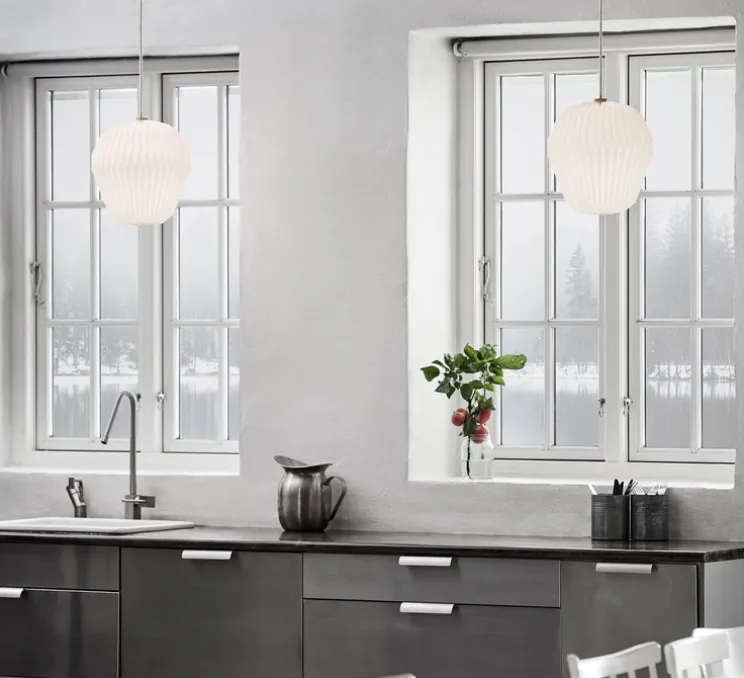 Suspension, Bouquet 1 Large, blanc, Ø30cm, H35cm - Le Klint