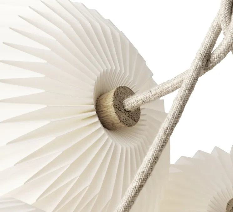 Suspension, Bouquet 3 Large, papier blanc, Ø55cm, H50cm - Le Klint