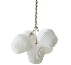 Suspension, Bouquet 5 Medium, papier blanc, Ø55cm, H40cm - Le Klint