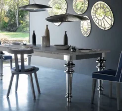 Suspension, Brass 95, argent, L80cm, H20cm - GERVASONI