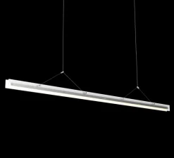 Suspension, Bridge 180, Blanc brouillard, LED, dim, 2700K, 2495 lm, L180cm, H5,1cm - Tonone