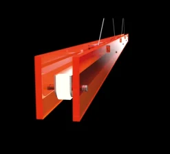 Suspension, Bridge 180, Orange lave, LED, dim, 2700K, 2495 lm, L180cm, H5,1cm - Tonone