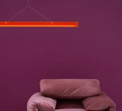 Suspension, Bridge 150, Orange lave, LED, dim, 2700K, 2058 lm, L149,5cm, H5,1cm - Tonone