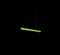 Suspension, Bridge 110, Vert toxique, LED, dim, 2700K, 1492 lm, L110cm, H5,1cm - Tonone