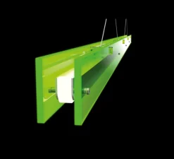 Suspension, Bridge 110, Vert toxique, LED, dim, 2700K, 1492 lm, L110cm, H5,1cm - Tonone