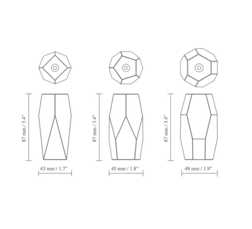 Suspension, Brighter days Hexa, or, Ø10cm, H11,4cm - Umage