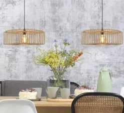 Suspension, Bromo L, naturel, Ø60cm, H18cm - Good&Mojo