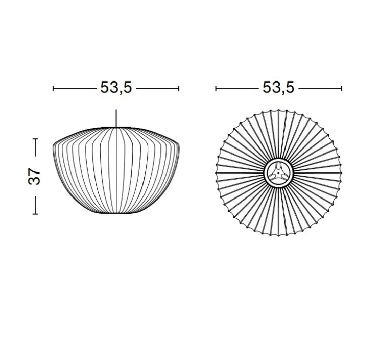 Suspension, Bubble Apple, blanc, Ø53,5cm, H37cm - HAY