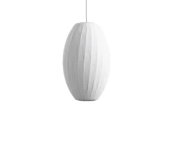 Suspension, Bubble Cigar Crisscross M, blanc, Ø33cm, H53,5cm - HAY