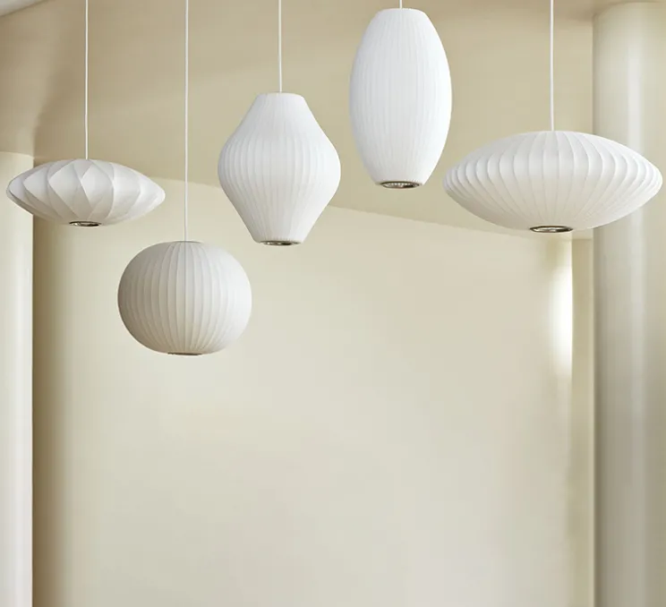 Suspension, Bubble Cigar M, blanc, Ø33cm, H53cm - HAY