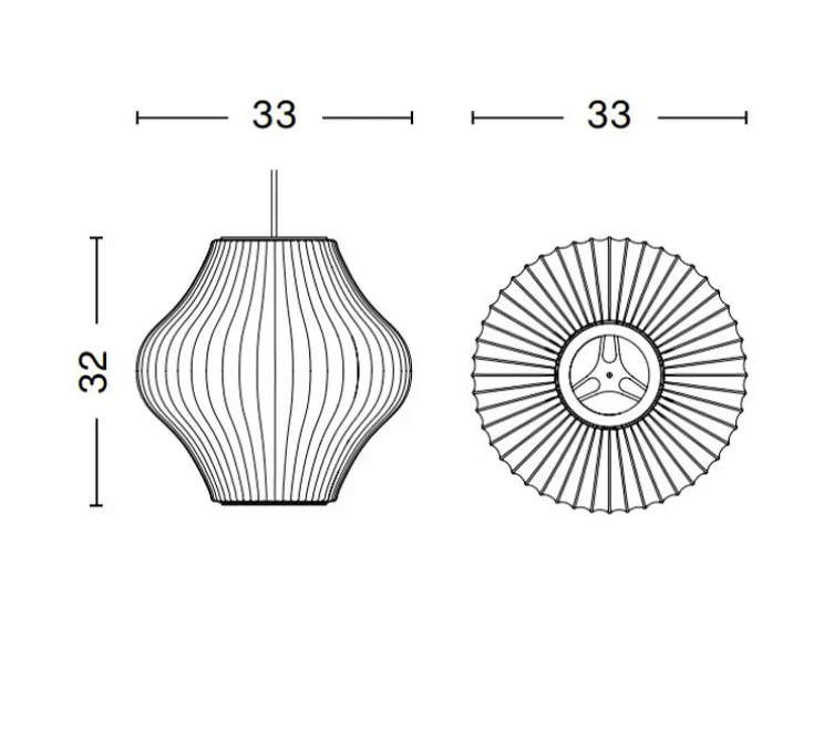 Suspension, Bubble Pear S, blanc, Ø33cm, H32cm - HAY