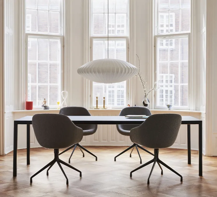 Suspension, Bubble Saucer M, blanc, Ø63,5cm, H25,5cm - George Nelson - HAY