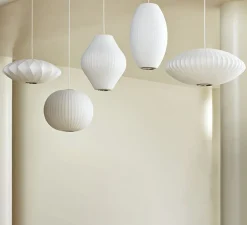 Suspension, Bubble Saucer Crisscross S, blanc, Ø44,5cm, H18cm - HAY