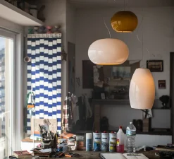 Suspension, Buds 2, blanc chaud, LED, 2700K, 2581lm, Ø42cm, H26cm - Foscarini