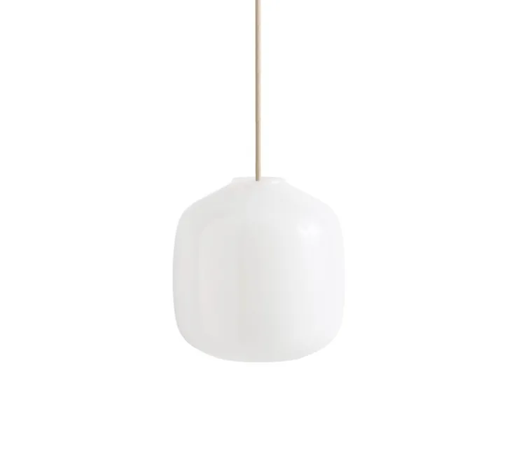 Suspension, Buoy 200, blanc, câble gris béton, Ø20cm, H20,5cm - HAY