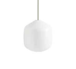 Suspension, Buoy 300, blanc, câble vert jardin, Ø32cm, H30cm - HAY