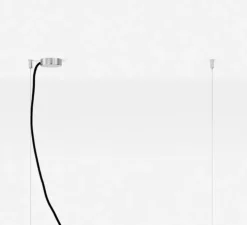 Suspension, C3 , béton foncé et noyer, LED, 2700K, 2600lm, L182cm, H8cm - Gantlights