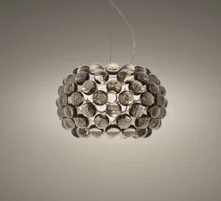 Suspension, Caboche Plus Piccola, gris, LED, 2700K, 1000lm, Ø31cm, H20cm - Foscarini