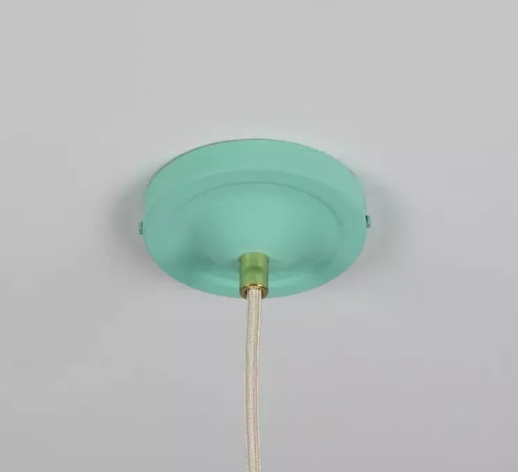 Suspension, Cairo, bleu turquoise, Ø14cm, H34cm - Mullan Lighting