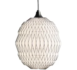 Suspension, CALEO 1, blanc et bronze, Ø24cm, H33cm - Le Klint