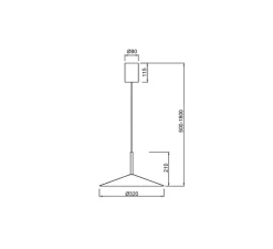 Suspension, Calice Small, blanc, LED, 3000K, 800 lm, Ø32cm, H21cm - Mantra