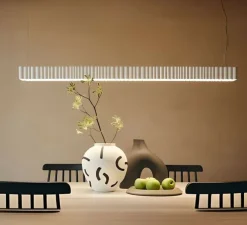 Suspension, Calipso Linear, blanc, LED, dim, 3000K, 4800 lm, L121cm, H7,9cm - Artemide