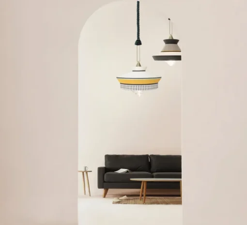 Suspension, Calypso SO XL MARTINIQUE, jaune, Ø70cm, H63cm - Contardi