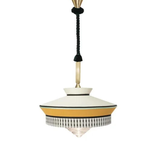Suspension, Calypso SO XL Outdoor MARTINIQUE, jaune, IP65, Ø70cm, H63cm - Contardi