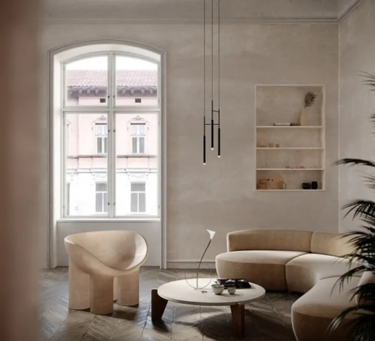 Suspension, Candle Triplex, noir, LED, dim, 2700k, 506 lm, Ø21,8cm, H52,6cm - LEDs C4