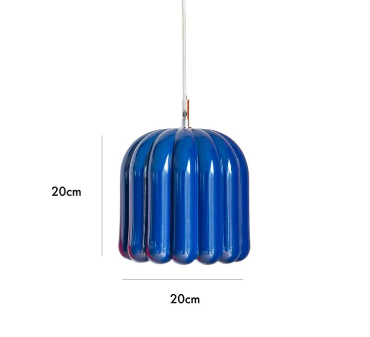 Suspension, Cannelle Petite, bleu, L20cm, H20cm - Cosin