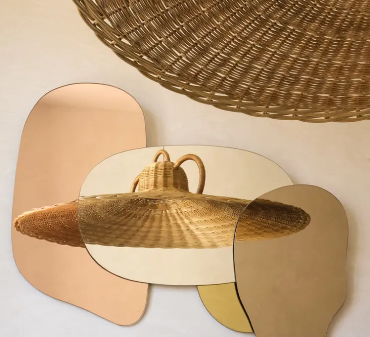 Suspension, Capeo Le Petit, osier tressé, Ø100cm, H29cm - Margaux Keller Collections