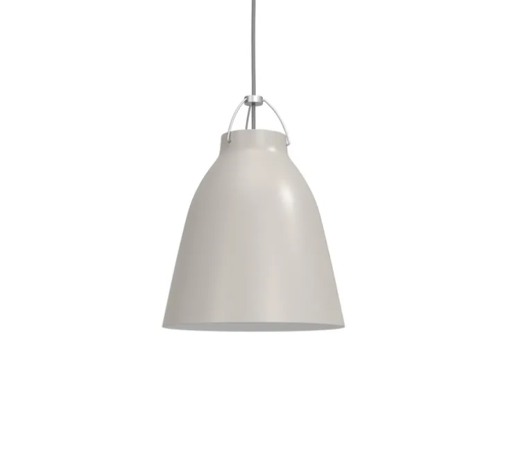 Suspension, Caravaggio matt P2, gris, Ø25,8cm, H33,7cm - Fritz Hansen