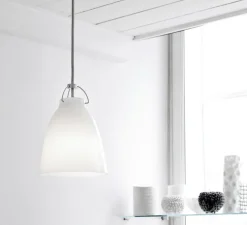 Suspension, Caravaggio Opal P1, blanc, Ø16,5cm, H21,6cm - Fritz Hansen