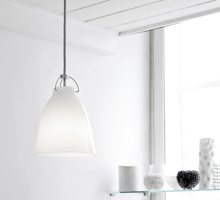 Suspension, Caravaggio Opal P1, blanc, Ø16,5cm, H21,6cm - Fritz Hansen