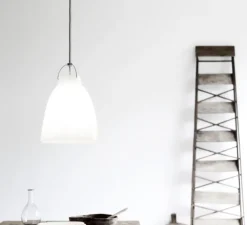 Suspension, Caravaggio Opal P1, blanc, Ø16,5cm, H21,6cm - Fritz Hansen