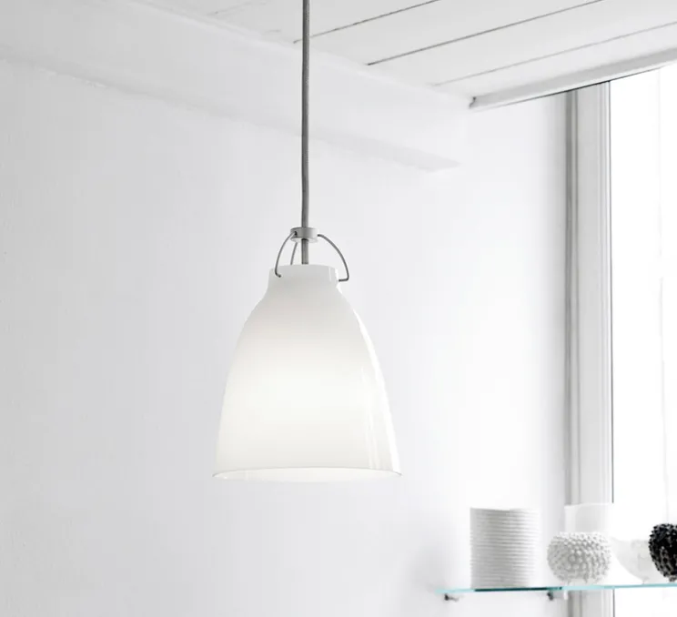 Suspension, Caravaggio Opal P2, blanc, Ø25,8cm, H33,7cm - Fritz Hansen