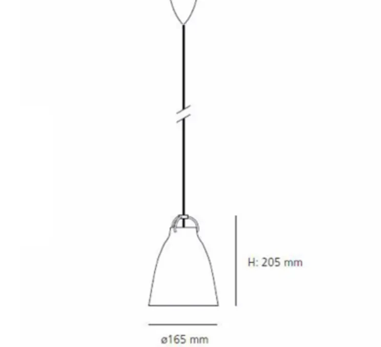 Suspension, Caravaggio P1, blanc, Ø16,5cm, H21,6cm - Fritz Hansen