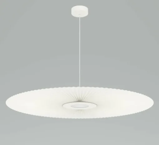 Suspension, Carmen Large, blanc, DIM, LED, 700lm, Ø120cm, H3,5cm - HARTÔ