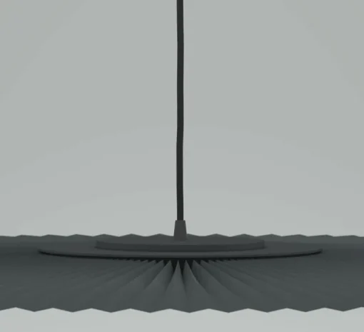 Suspension, Carmen Large, gris ardoise, DIM, LED, 700lm, Ø120cm, H3,5cm - HARTÔ