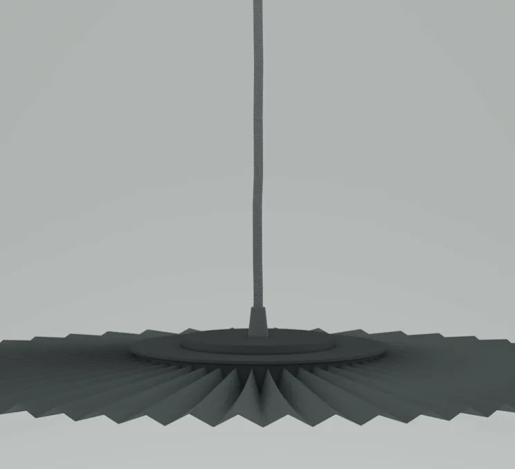 Suspension, Carmen small, gris ardoise, DIM, LED, 2700K, 700lm, Ø50cm, H3,5cm - Hartô