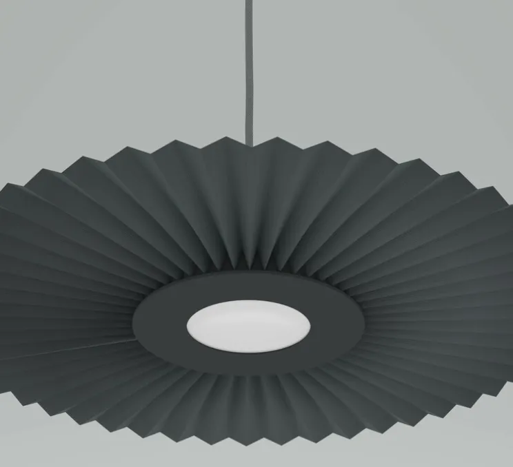 Suspension, Carmen small, gris ardoise, DIM, LED, 2700K, 700lm, Ø50cm, H3,5cm - Hartô
