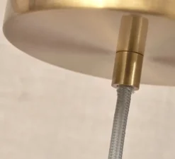 Suspension, Carrara Dia, Finition Marbre blanc, laiton, Ø28cm, H42cm - It's about Romi