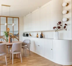 Suspension, Carrara, Finition Marbre blanc, laiton, L105cm, H20cm - It's about Romi