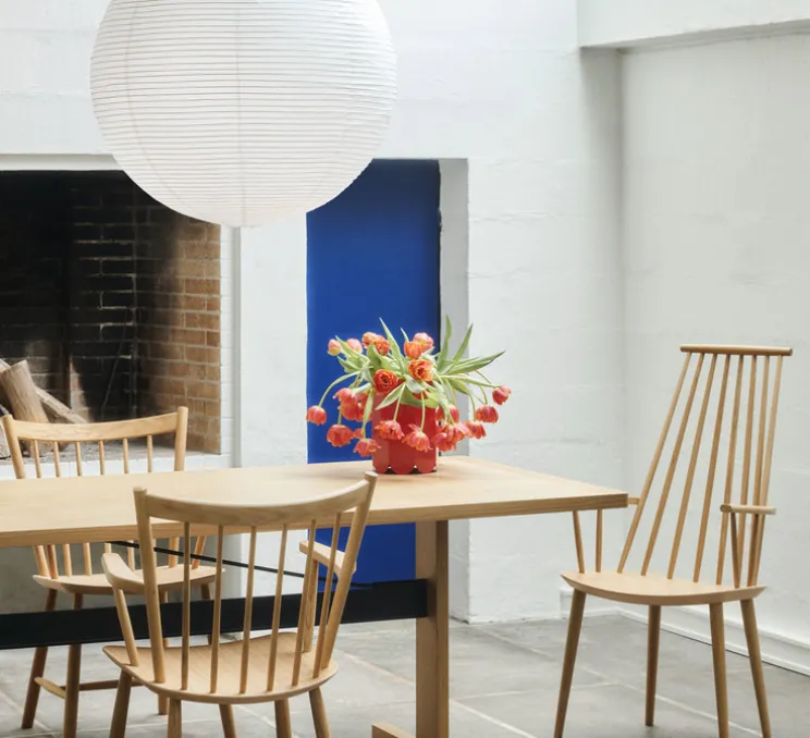 Suspension, Câble 4m, douille & rosace noir, Rice Paper, blanc, Ø60cm, H60cm - HAY